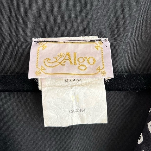 VINTAGE Algo 80’s Chiffon Drop Waist Blouson Midi Dress (XL/1X) - Picture 10 of 15